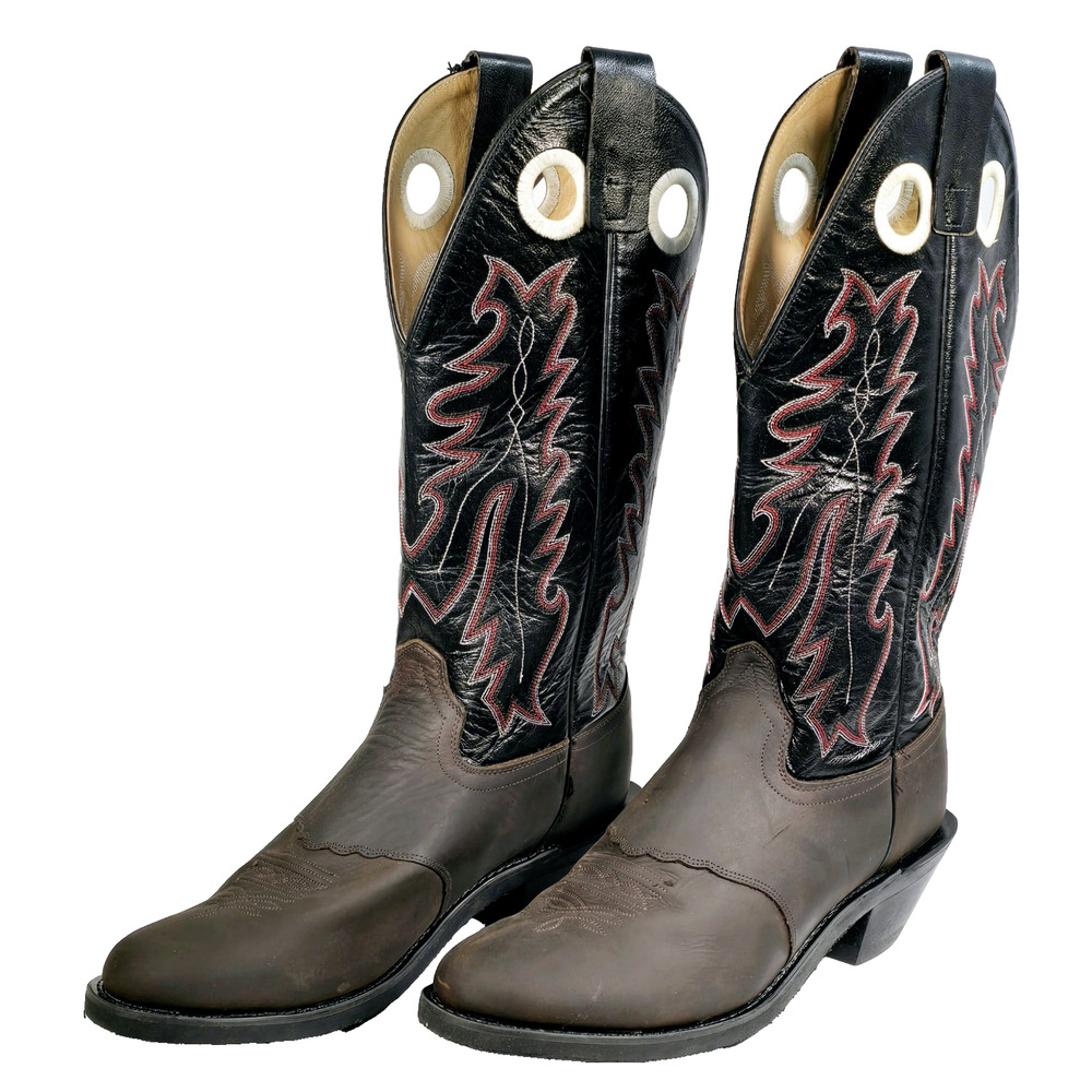 Old West 14" Cowboy Western Leather Boots Men’s Size 11.5 D BS2351 New No Box